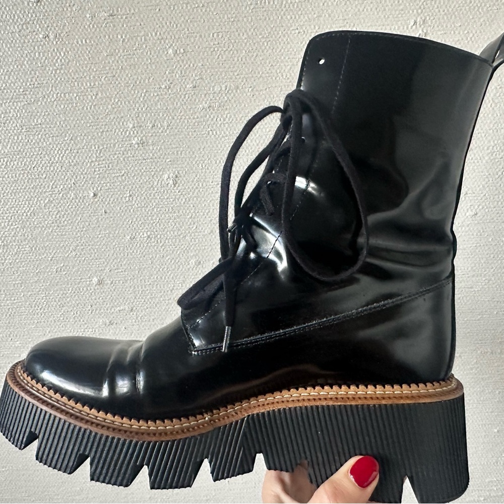 Freda Salvador Billie Lug Sole Lace-Up Boots